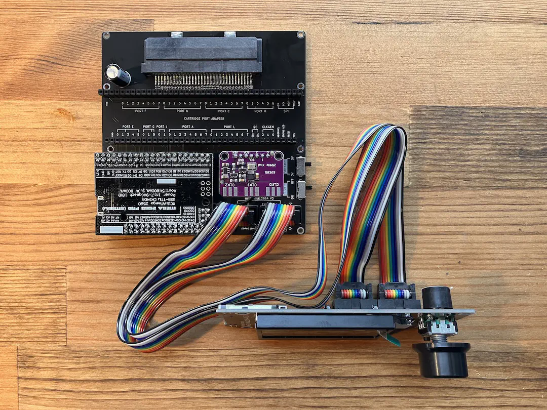 Mega 2560 Pro、Clock Generator、MKS MINI12864 V3 LCD を取り付けたところ