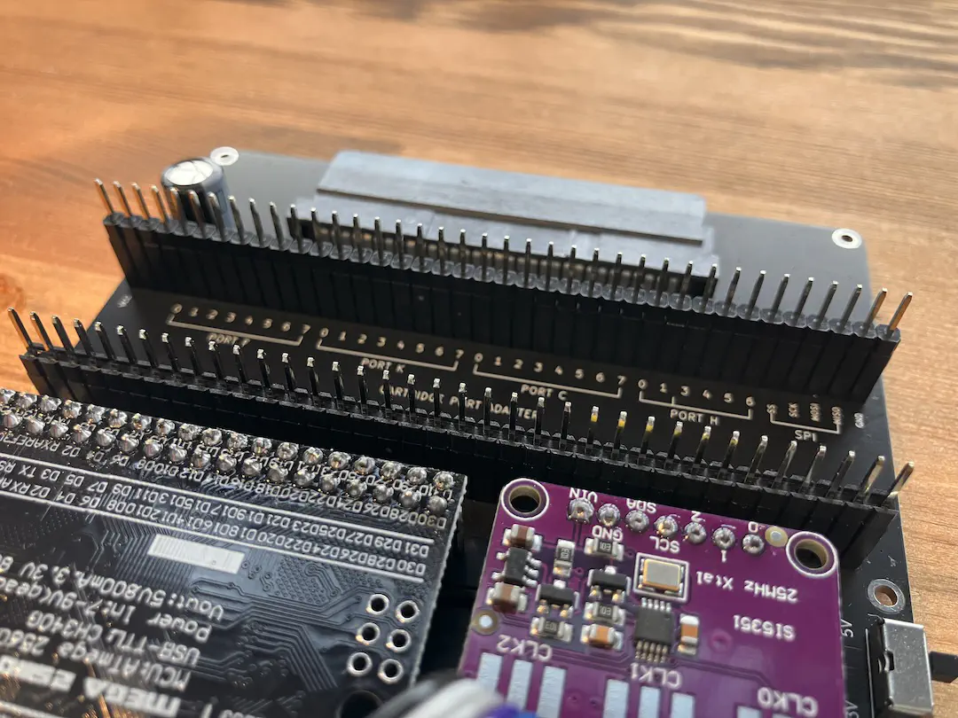 Mega 2560 Pro、Clock Generator、MKS MINI12864 V3 LCD を取り付けたところ