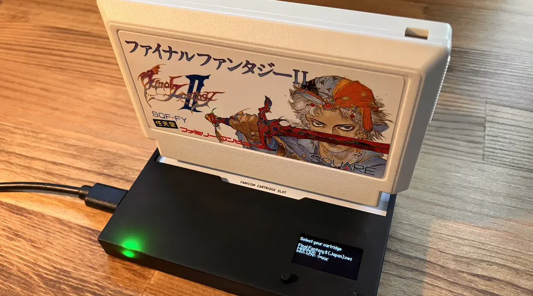 ファイナルファンタジー2(ファミコン)の ROM を Retro ROM Reader で吸い出してみた
