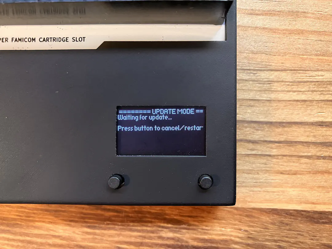 更新用の電圧に切り替わったところ