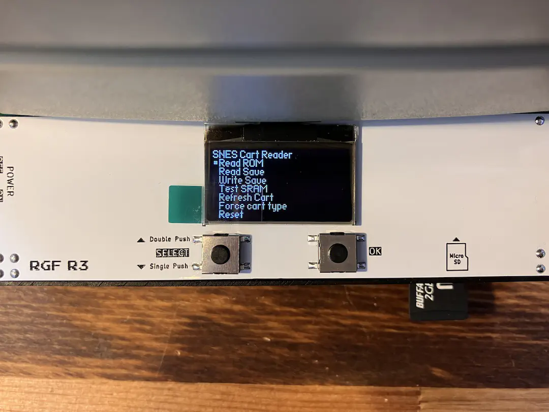 Read ROM を選択