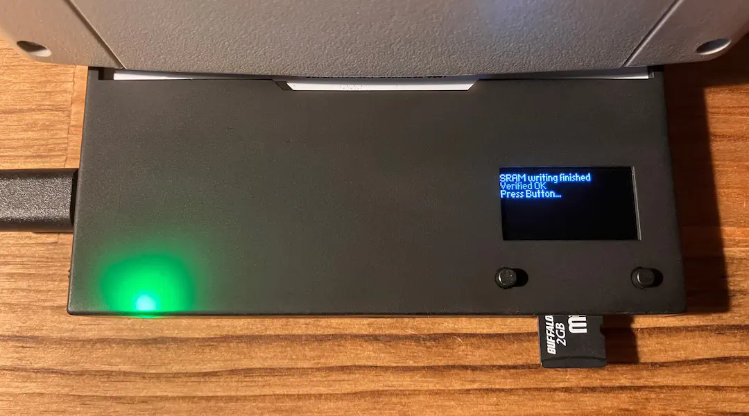 Retro ROM Reader - セーブデータの書き込み